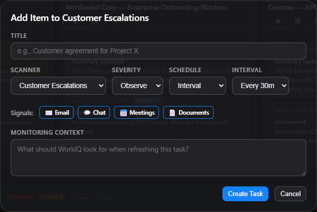 Add scanner modal